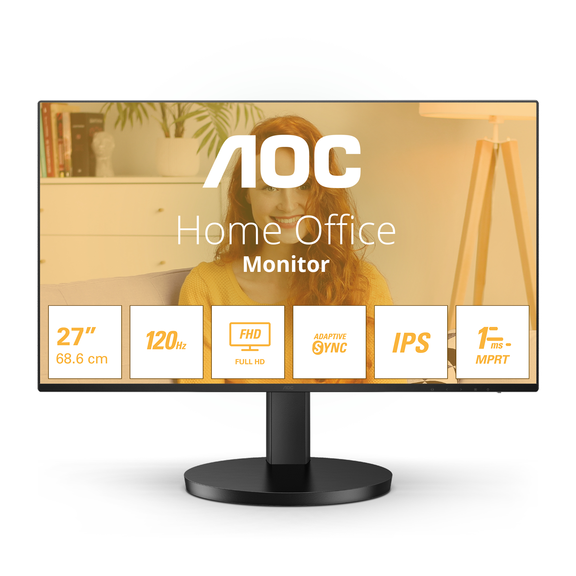 Picture of Picture of Monitor AOC 27" 27B3HA2 IPS FHD 100Hz 1ms