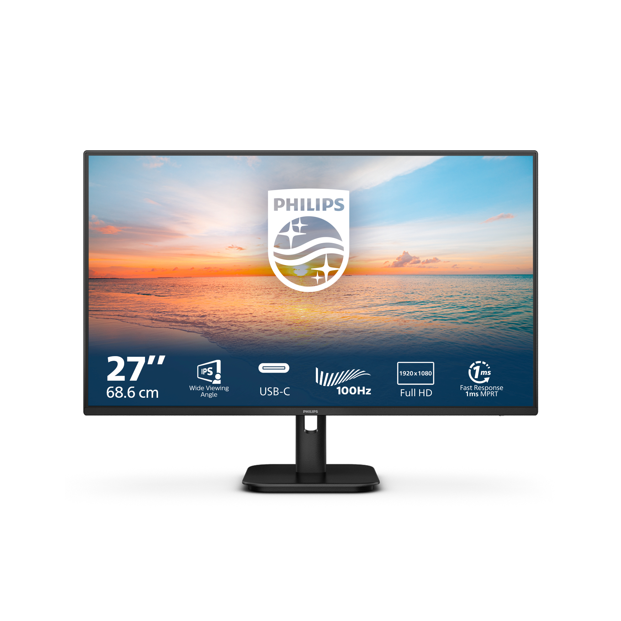Picture of Picture of Monitor Philips 27" 27E1N1300A IPS FHD 100Hz 1ms c/colunas USB-C (65W)