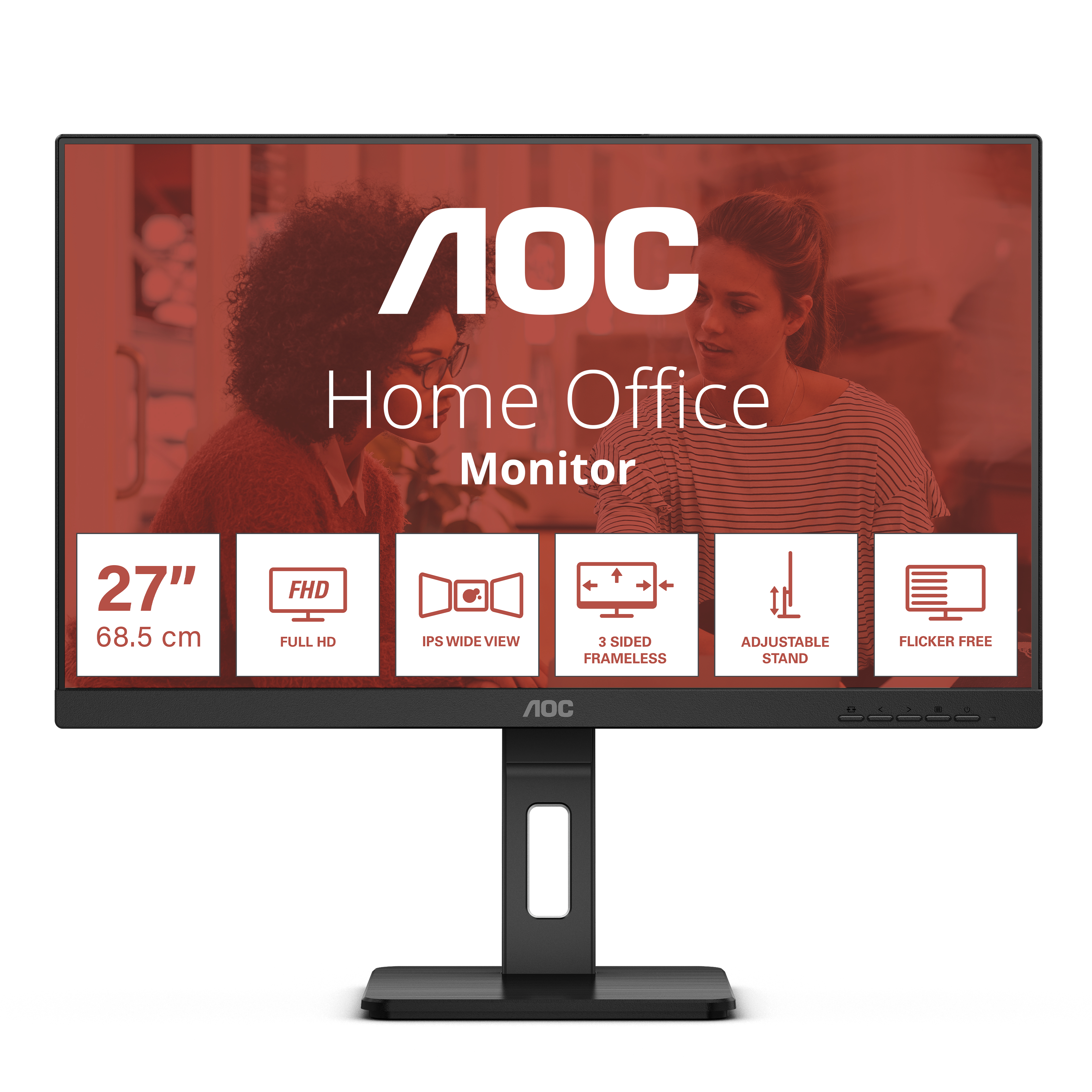Picture of Picture of Monitor AOC 27" 27E3QAF IPS FHD 75Hz 1ms Adaptive Sync
