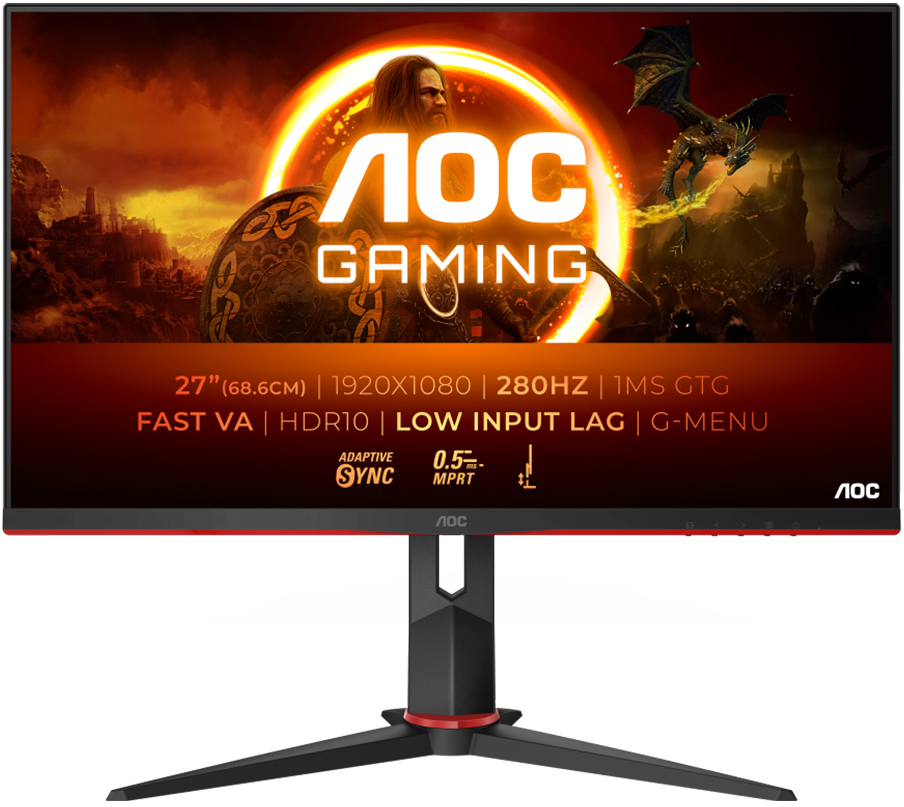 Picture of Picture of Monitor AOC Gaming 27" 27G2ZN3/BK VA FHD 240Hz 1ms Ajuste Altura