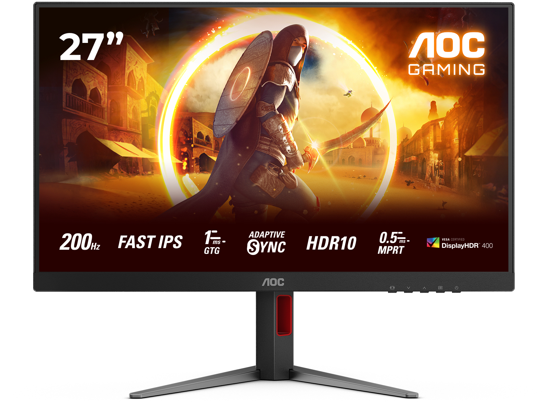 Picture of Picture of Monitor AGON by AOC 27" 27G4HA Fast IPS FHD 200Hz 0.5ms  G-SYNC Compatible Ajuste Completo