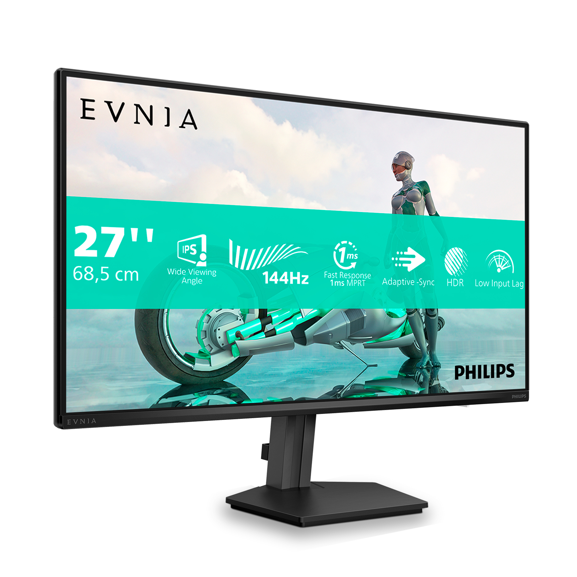 Philips - Monitor Philips EVNIA 3000 27" 27M2N3200NF Fast IPS FHD 144Hz 0.5ms Adaptive Sync