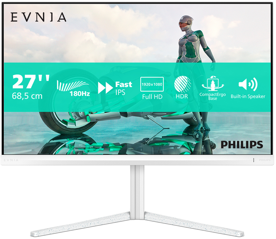 Philips - Monitor Philips EVNIA 3000 27" 27M2N3201A Fast IPS FHD 180Hz 1ms(0.5ms) HDR10
