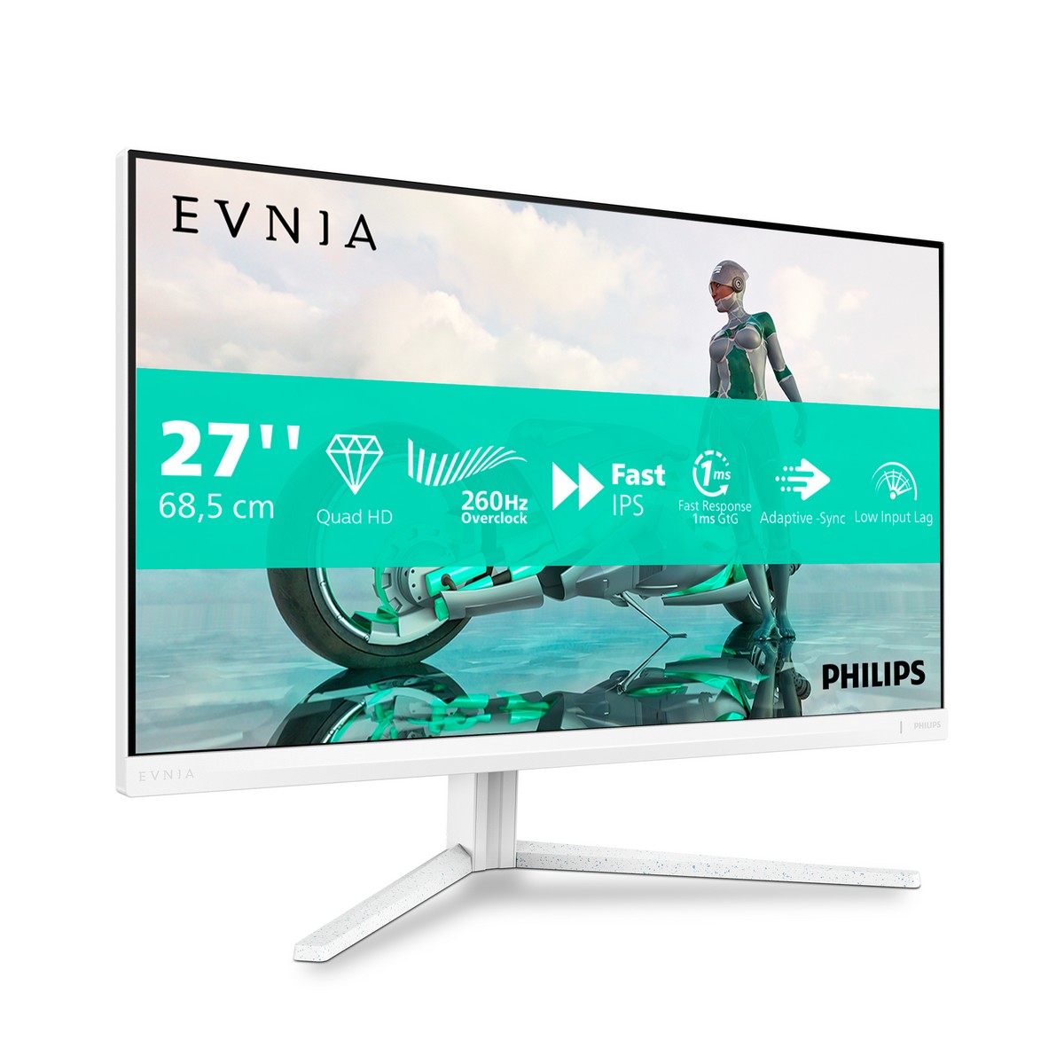 Philips - Monitor Philips Série 3000 27" 27M2N3501PA Fast IPS QHD 360Hz 1ms HDR400 Adaptive Sync