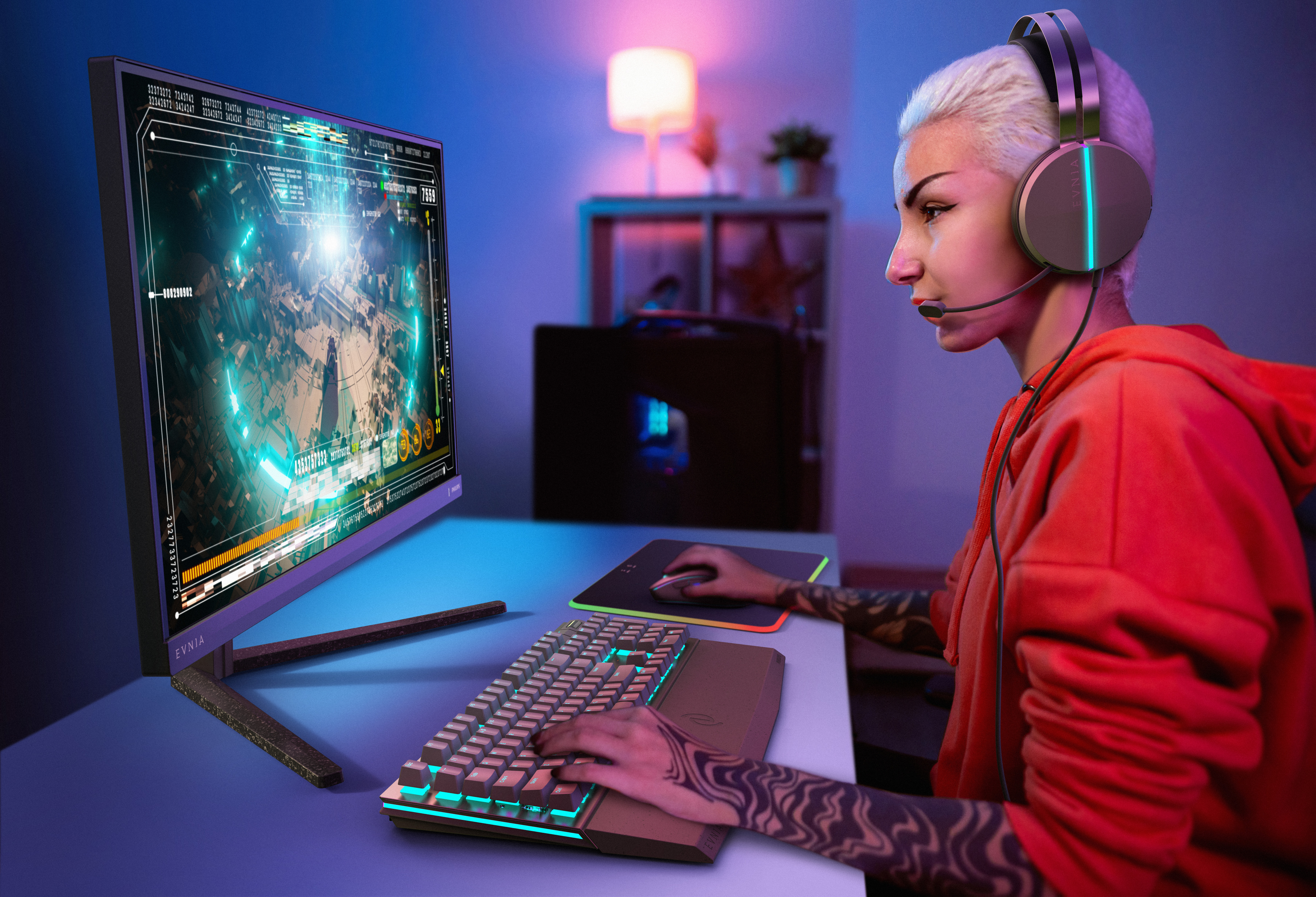 Picture of Picture of Monitor Gaming Philips EVNIA 27" 27M2N5500 Fast IPS QHD 180Hz 0.5ms c/Ajuste Alt.