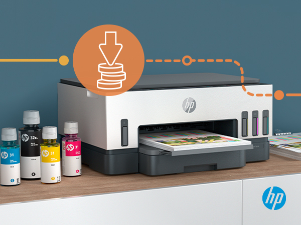 HP - Impressora Multifunções a Jato de Tinta HP Smart Tank 7005 All-in-One WiFi