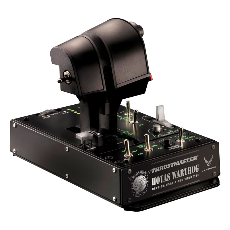 Thrustmaster - Joystick Thrustmaster HOTAS Warthog Dual Throttle Flight Sim Controller USB PC Preto