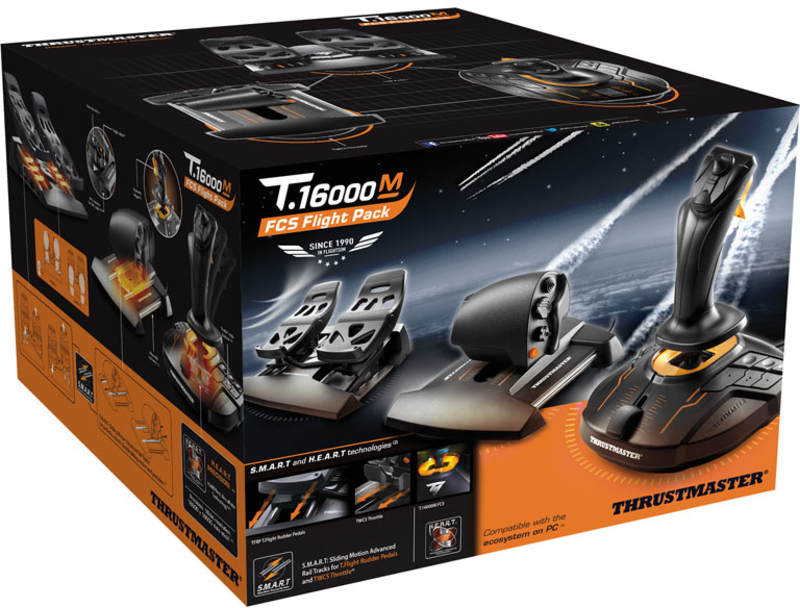 Thrustmaster - Full Kit Flight Pack Thrustmaster T.16000M FCS PC