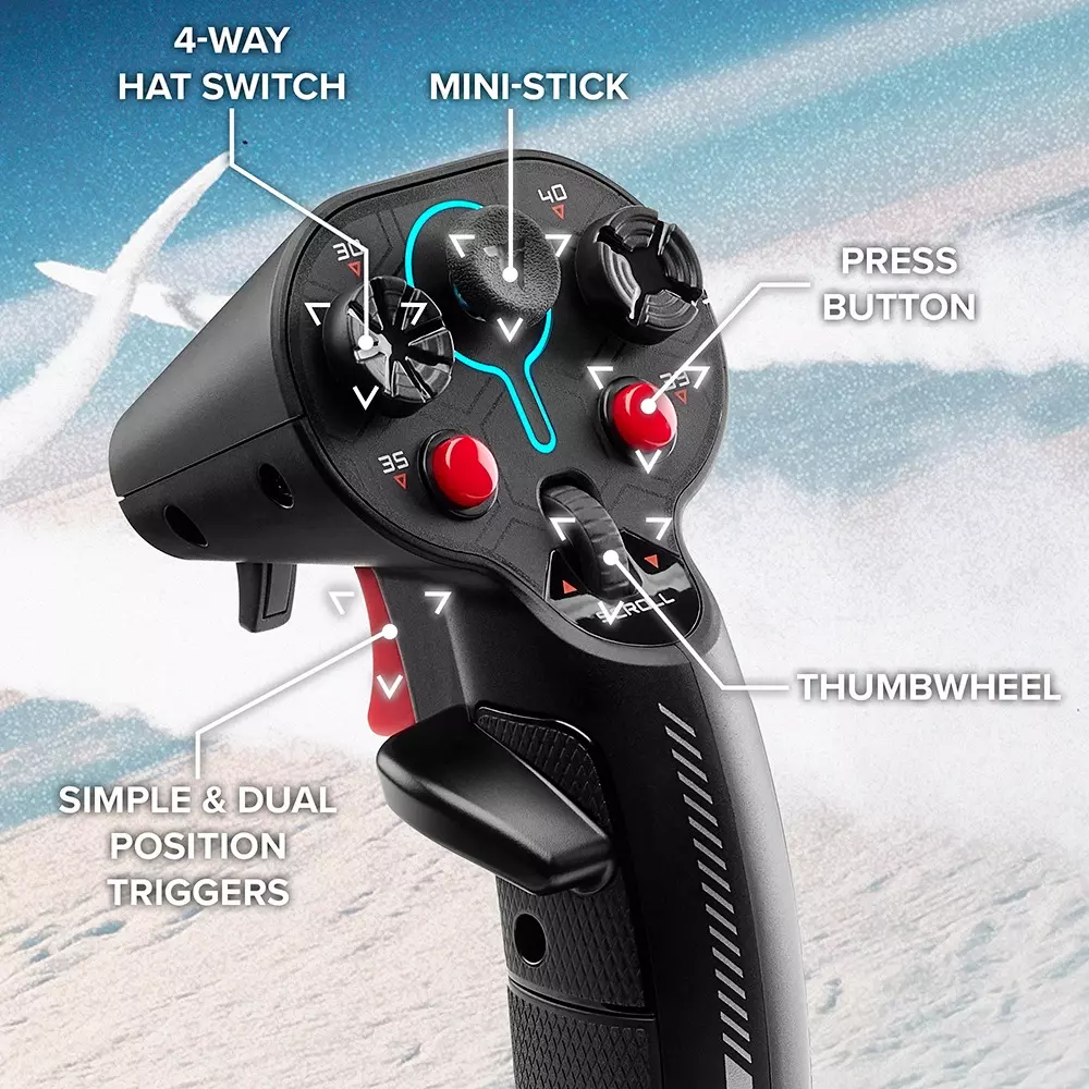 Thrustmaster - Joystick Thrustmaster SOL-R 4 H. E. A. R. T.  HOTAS PC