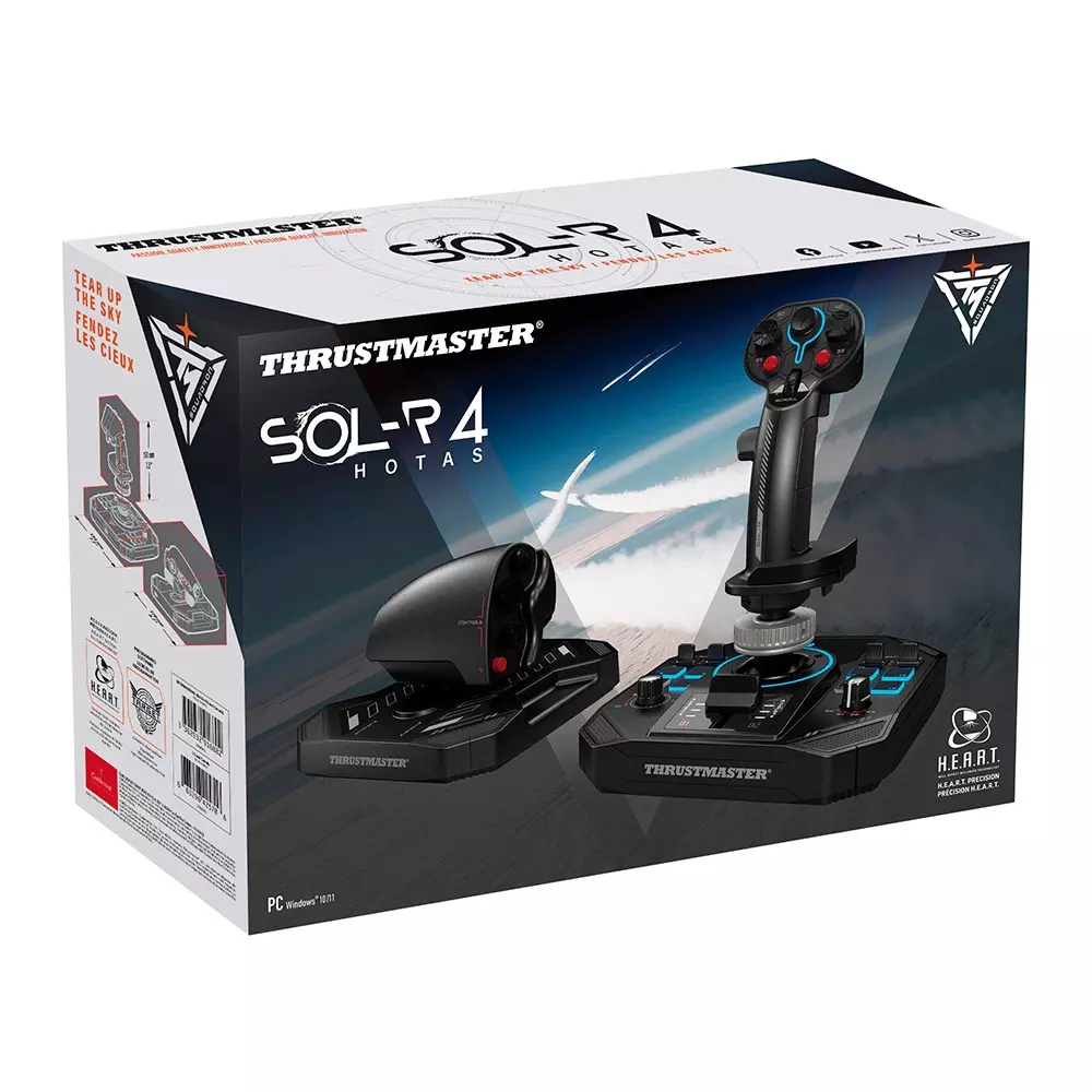Thrustmaster - Joystick Thrustmaster SOL-R 4 H. E. A. R. T.  HOTAS PC