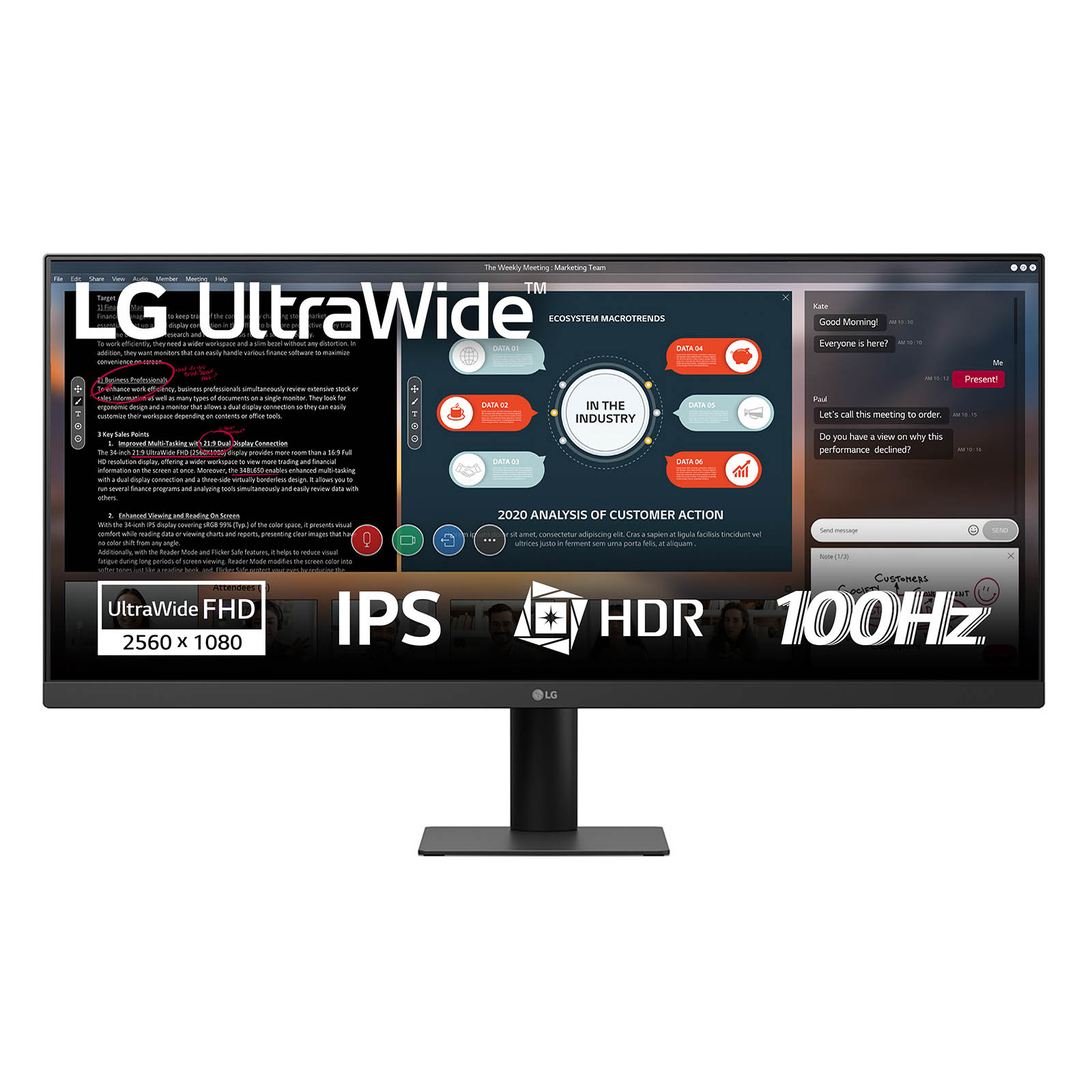 Picture of Picture of Monitor LG 29" 29U511A-B IPS WFHD 100Hz FreeSync / G-Sync 5ms