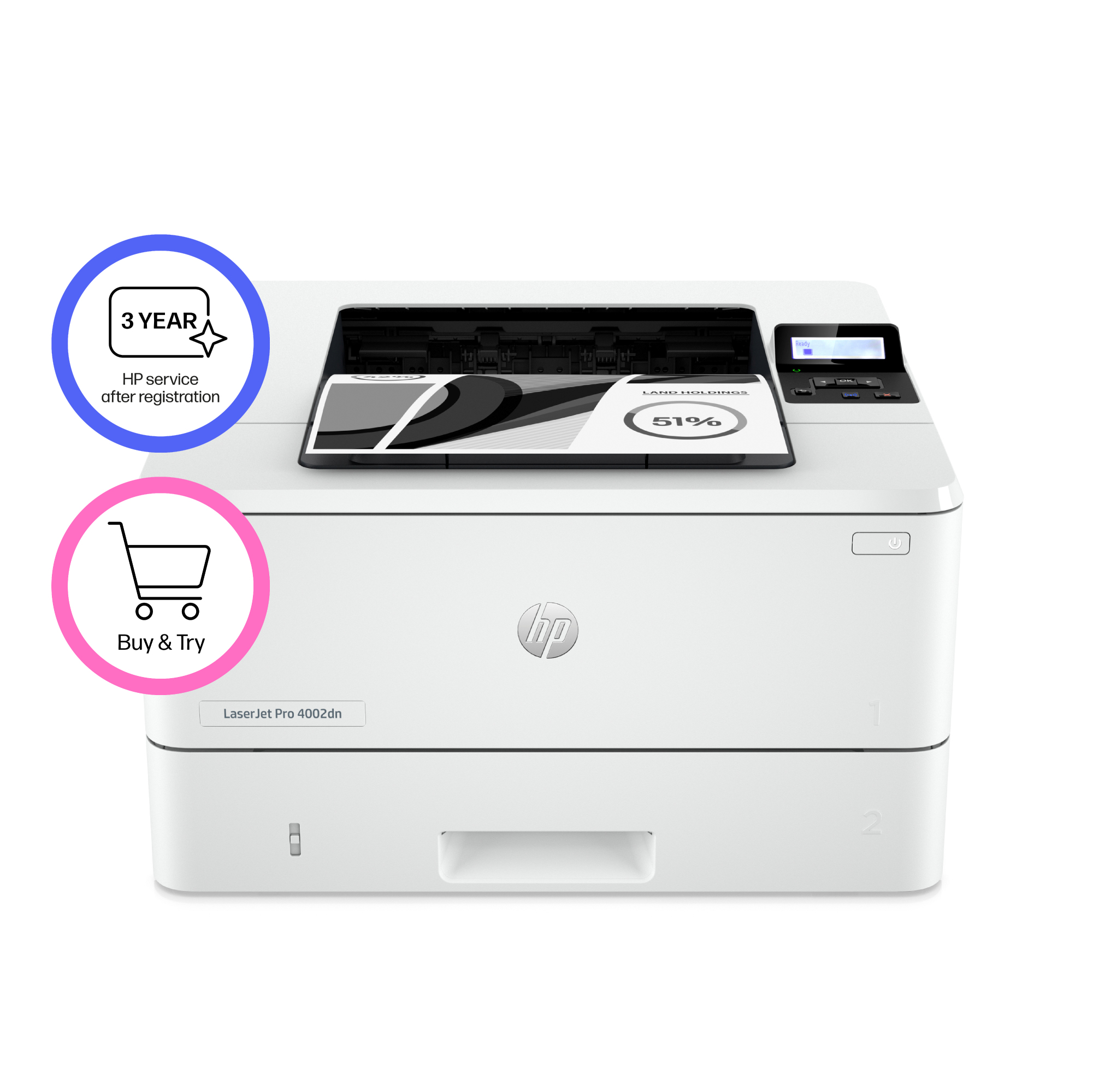 HP - Impressora Laser HP LaserJet Pro 4002dn