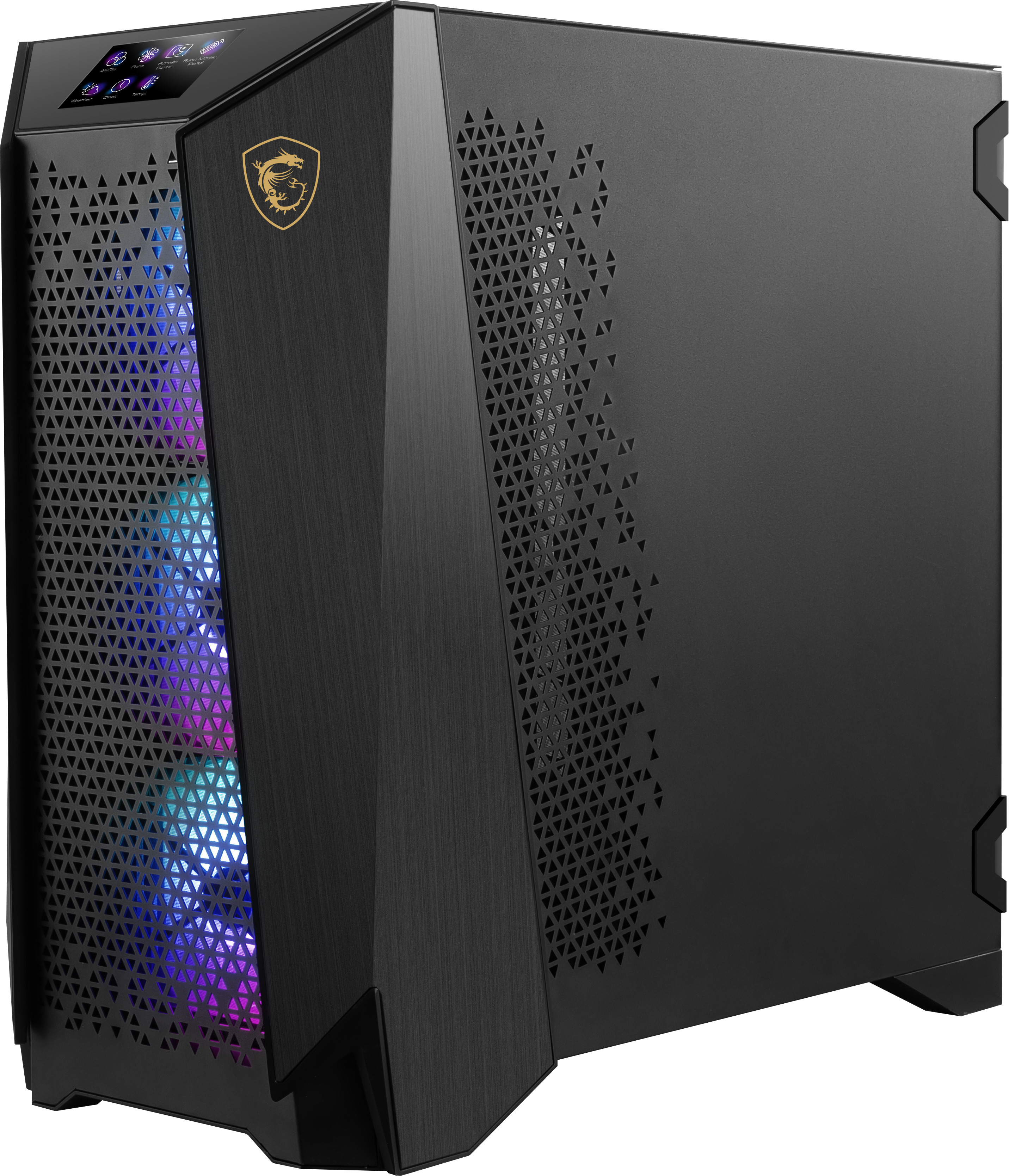 MSI - Caixa ATX MSI MEG PPROSPECT 700R ARGB c/ Touch Panel 4.3"Vidro Temperado