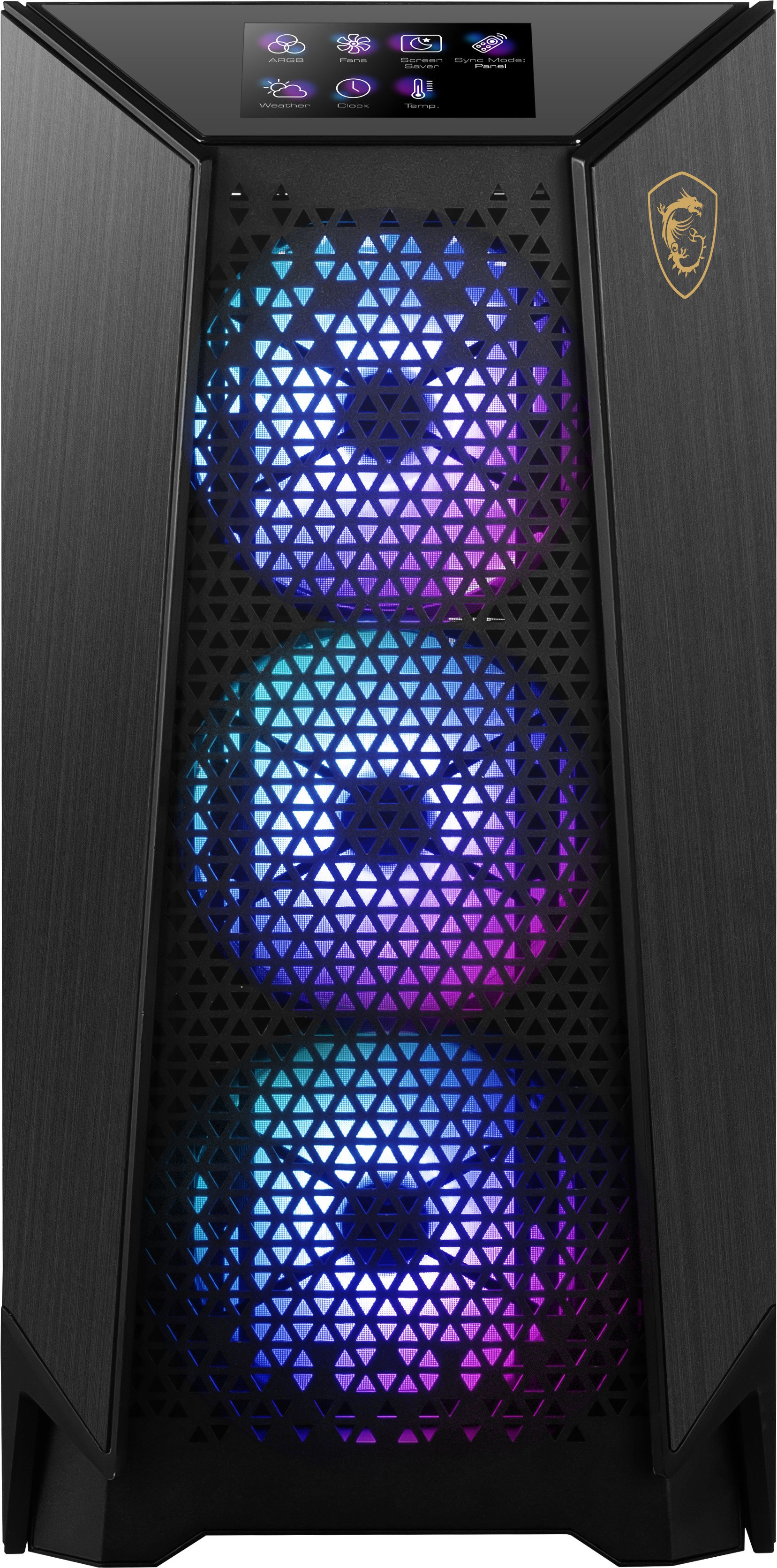 MSI - Caixa ATX MSI MEG PPROSPECT 700R ARGB c/ Touch Panel 4.3"Vidro Temperado