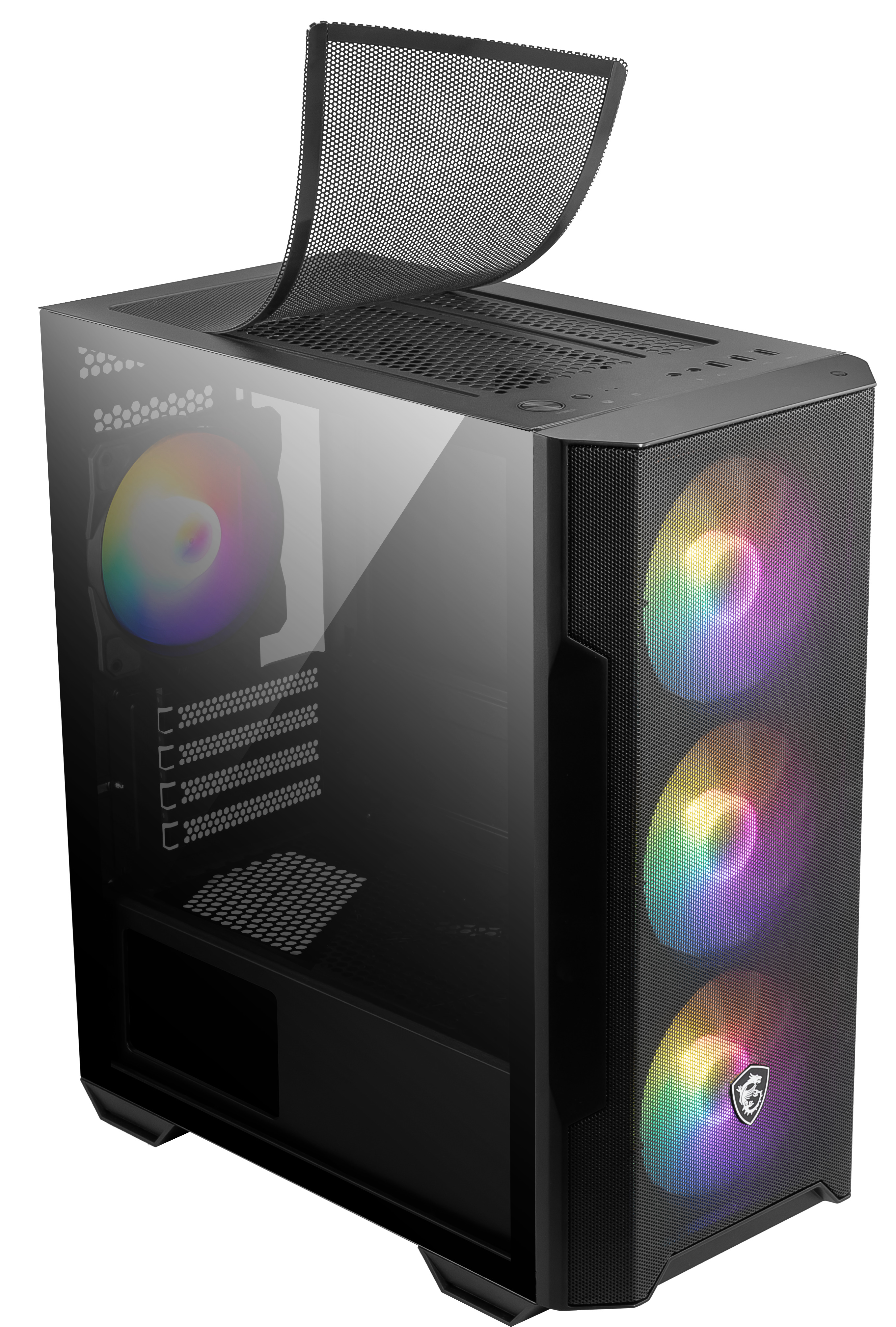 MSI - Caixa Micro-ATX MSI MAG Forge M100R RGB Preta