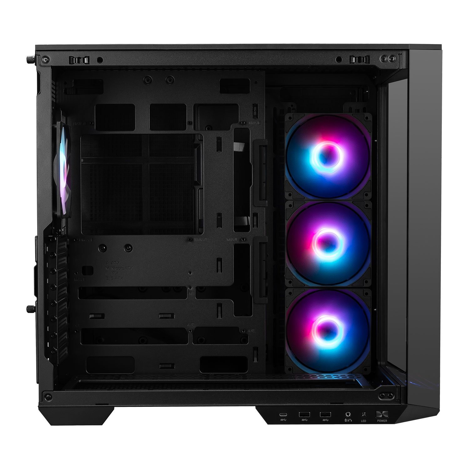 MSI - Caixa ATX MSI MAG PANO 100R PZ ARGB Vidro Temperado Preta