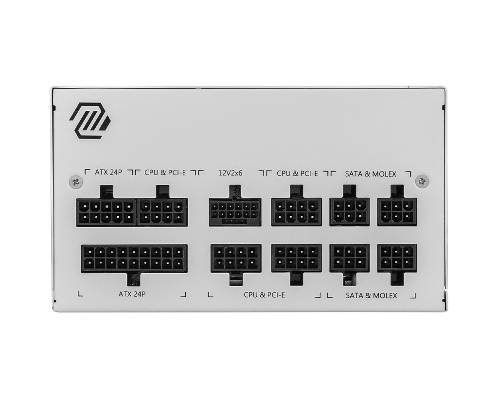 MSI - Fonte Modular MSI MAG A850GL 850W 80+ Gold PCIE5 Branca