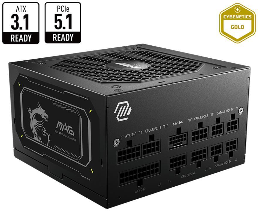 MSI - Fonte Modular MSI MAG A750GL 750W 80+ Gold PCIE5 II