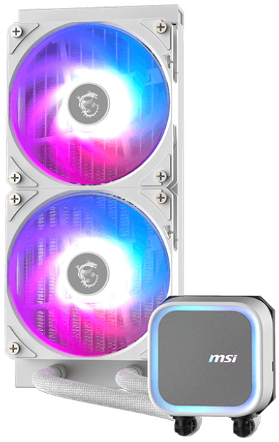 Picture of Picture of Water Cooler CPU MSI MAG CORELIQUID A13 240mm ARGB Branco