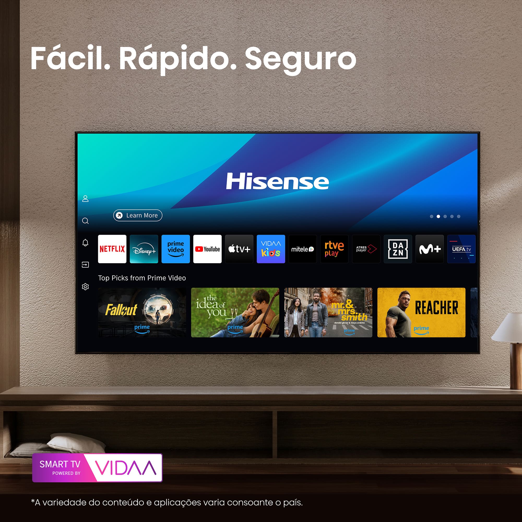 hisense - Televisão Hisense 32A4Q 32" LED Full HD VIDAA