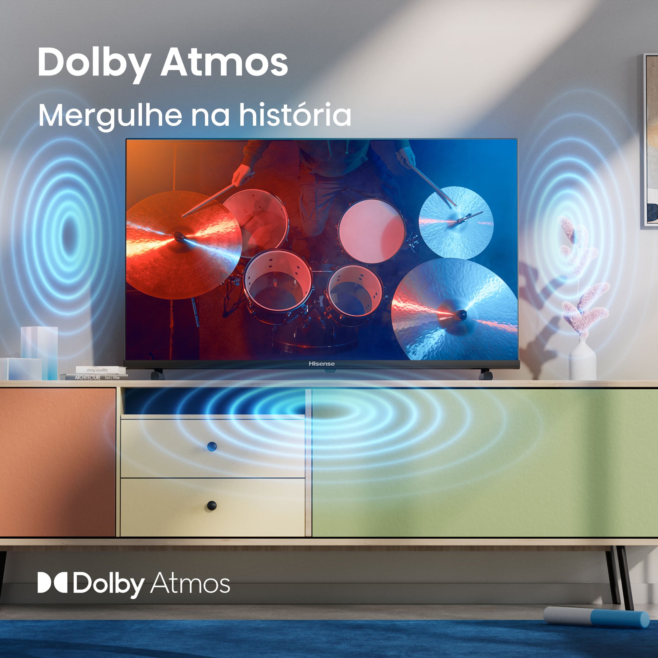 hisense - Televisão Hisense 32A5Q 32" QLED Full HD VIDAA