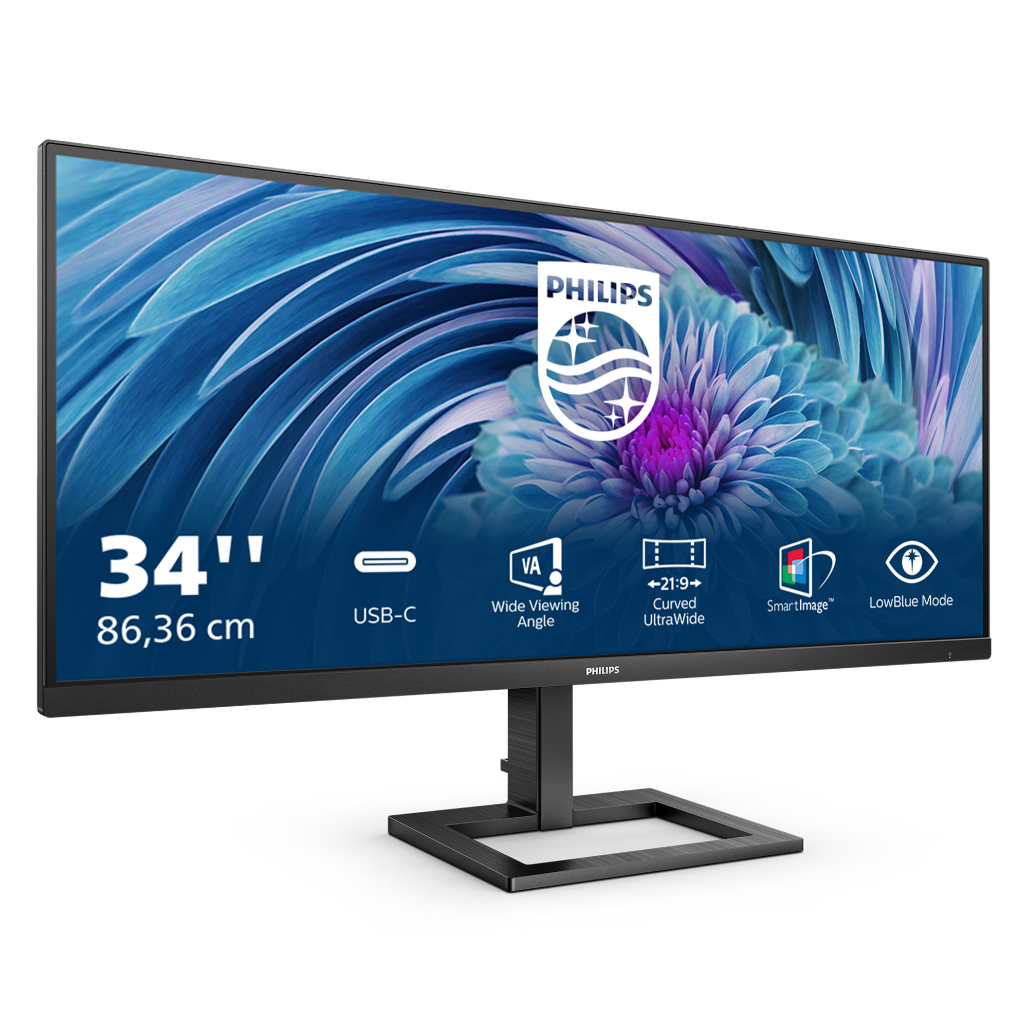 Philips - Monitor Gaming Philips E-Line 34" 346E2LAE VA UWQHD 100Hz 1ms Freesync