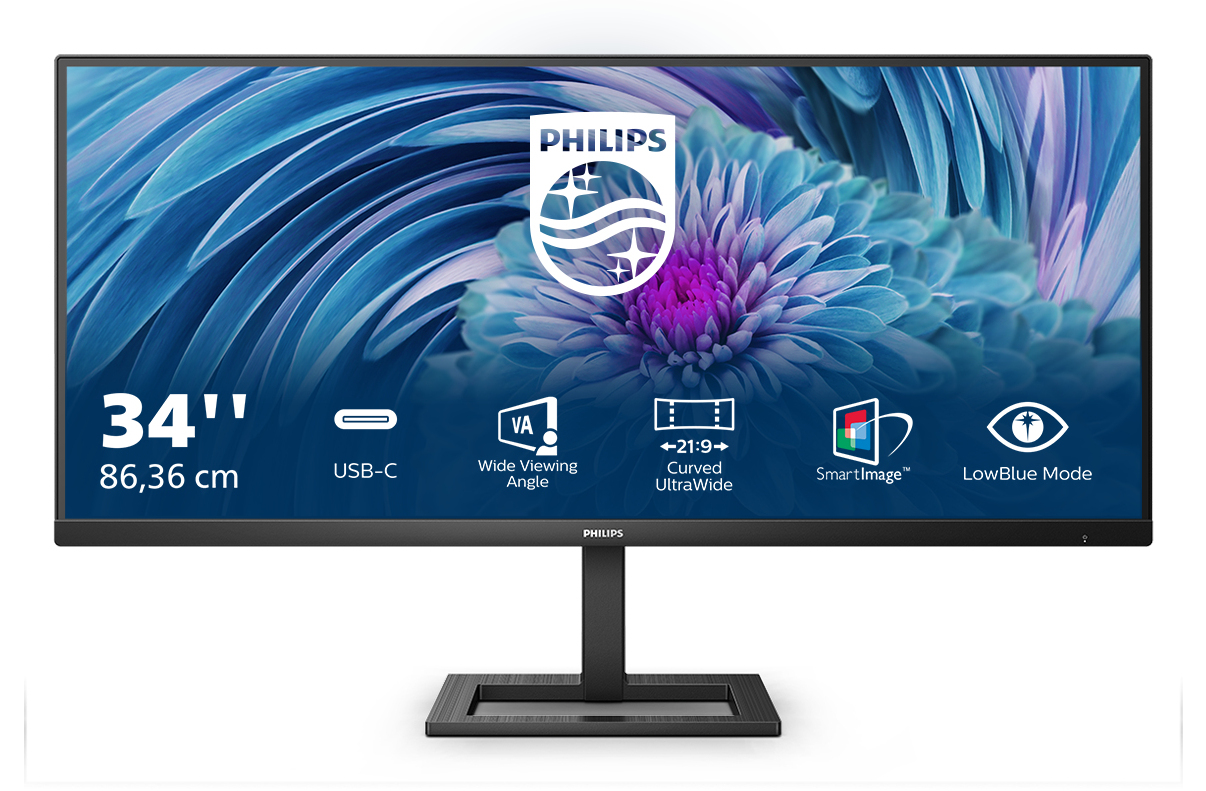 Picture of Picture of Monitor Gaming Philips E-Line 34" 346E2LAE VA UWQHD 100Hz 1ms Freesync
