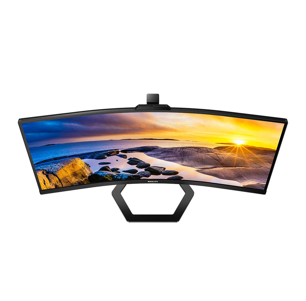 Philips - Monitor Philips Série 5000 34" 34E1C5600HE VA UWQHD 100Hz 1ms c/colunas + Aj.Altura + Webcam + USB-C ( PD65W )