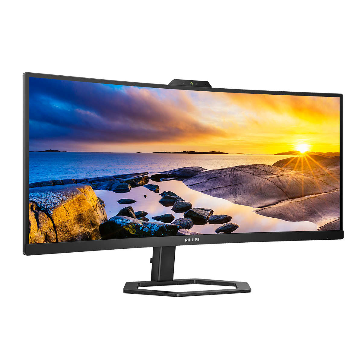 Philips - Monitor Philips Série 5000 34" 34E1C5600HE VA UWQHD 100Hz 1ms c/colunas + Aj.Altura + Webcam + USB-C ( PD65W )