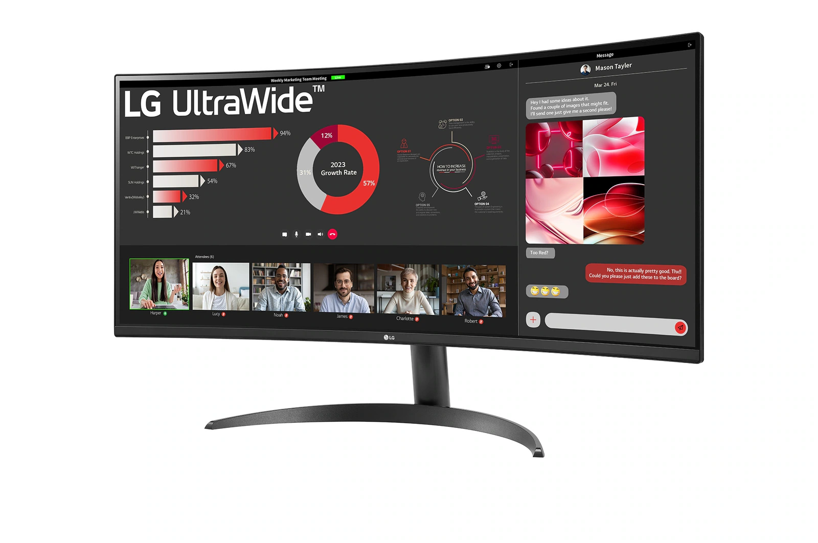 LG - Monitor Curvo LG UltraWide 34" 34WR50QK VA UWQHD 100Hz 5ms sRGB99%