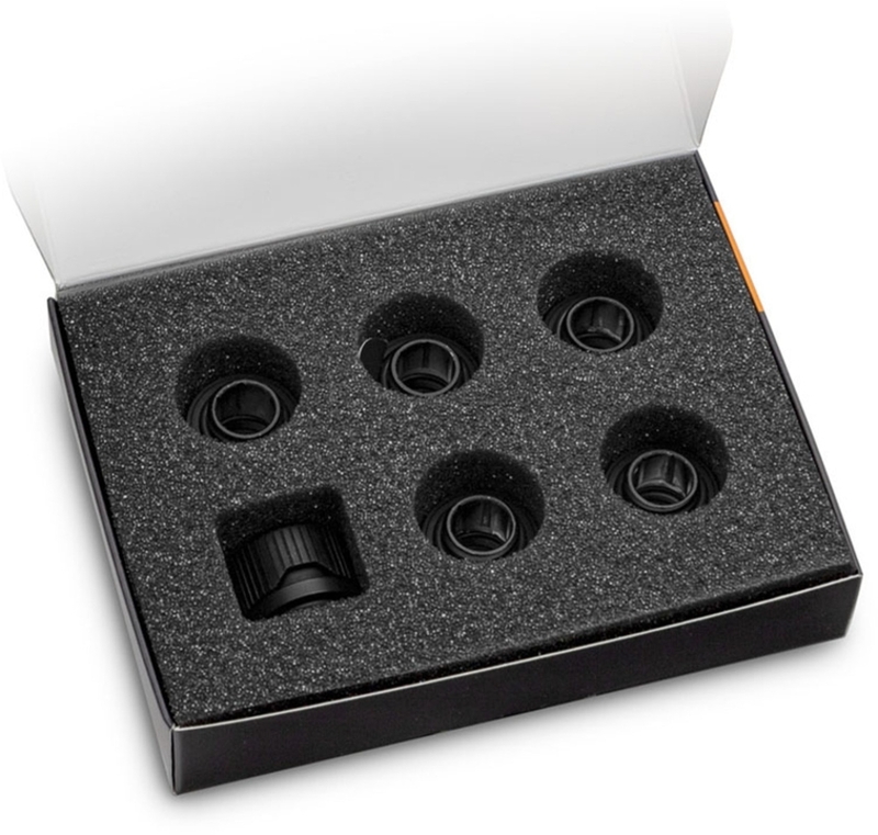 ek-water-blocks - Conector EKWB Quantum Torque HDC 12mm Preto (Pack 6)