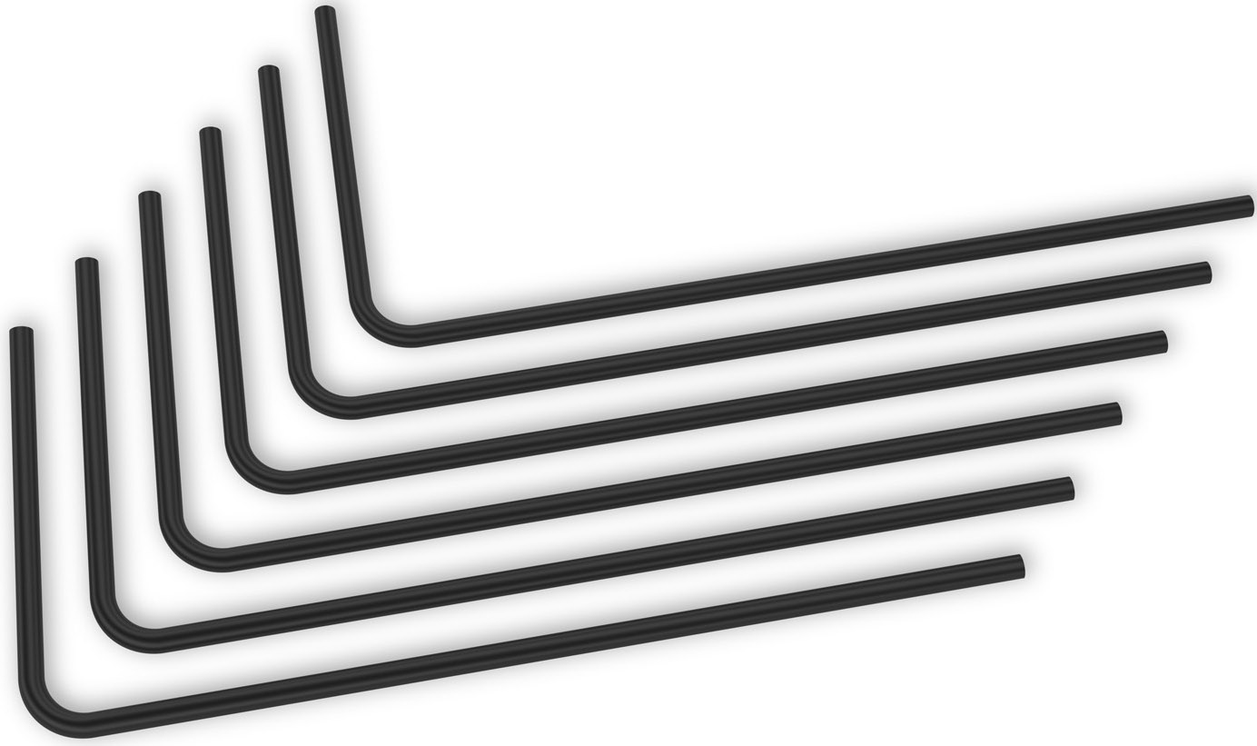 ek-water-blocks - Tubo Rígido EKWB Loop Metal Pré-Dobrado 90º 14mm 80cm Preto (Pack 2)