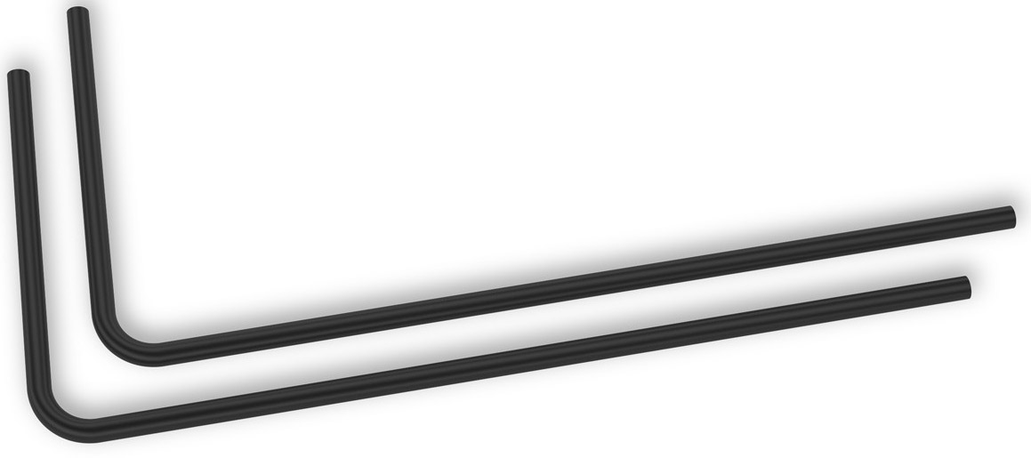 ek-water-blocks - Tubo Rígido EKWB Loop Metal Pré-Dobrado 90º 14mm 80cm Preto (Pack 2)