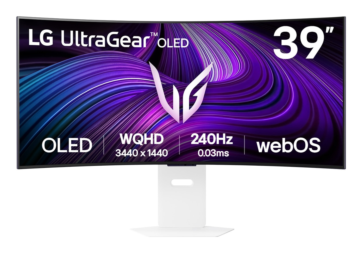 - Monitor Curvo Gaming LG UltrGear 39" 39GX90SA-W OLED WQHD 240Hz 0.03ms G-Sync Compatible Smart webOS Branco Picture of  - Monitor Curvo Gaming LG UltrGear 39" 39GX90SA-W OLED WQHD 240Hz 0.03ms G-Sync Compatible Smart webOS Branco