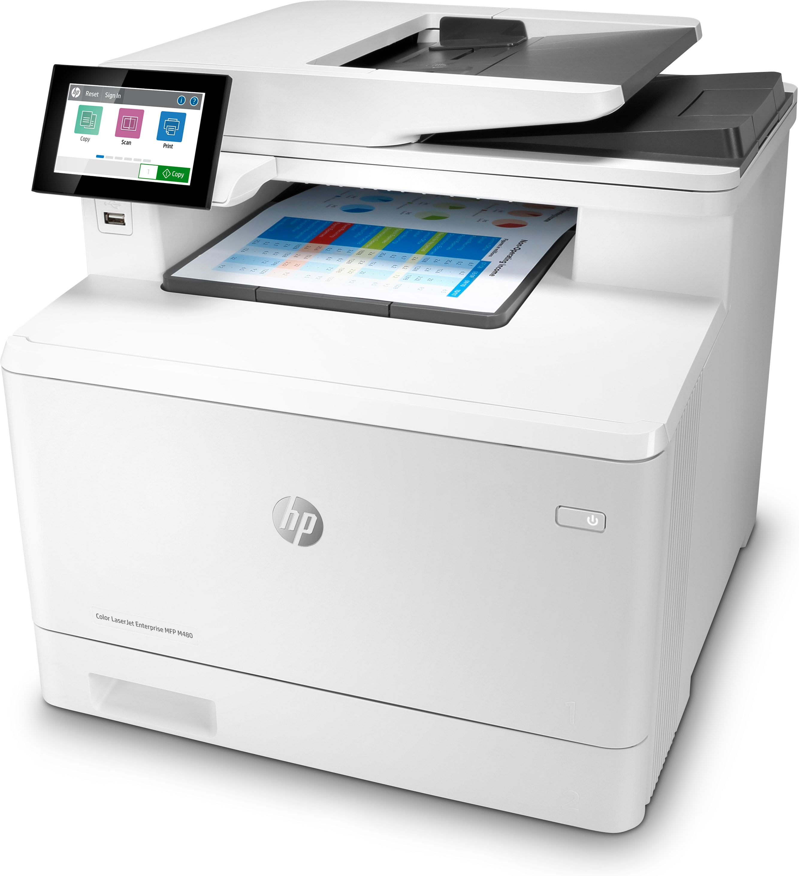 HP - Impressora Multifunções Laser HP Color LaserJet Enterprise MFP M480f