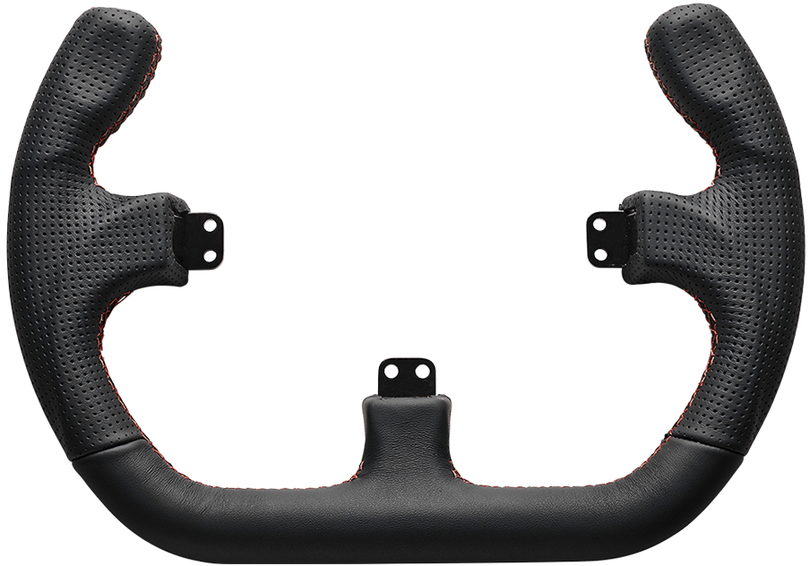 Picture of Picture of Volante para Buttonplate Asetek SimSports GT Rim - Open D - Couro Preto