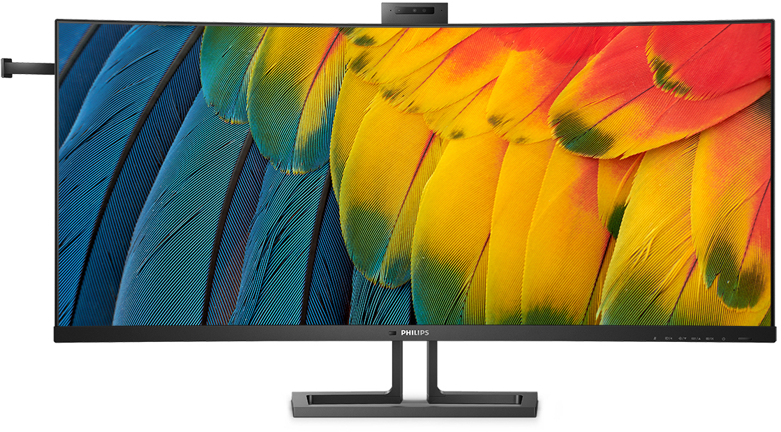 Philips - Monitor Curvo Philips Série 6000 40" 40B1U6903CH IPS 5K2K 75Hz USB-C (PD90W) KVM C/Webcam