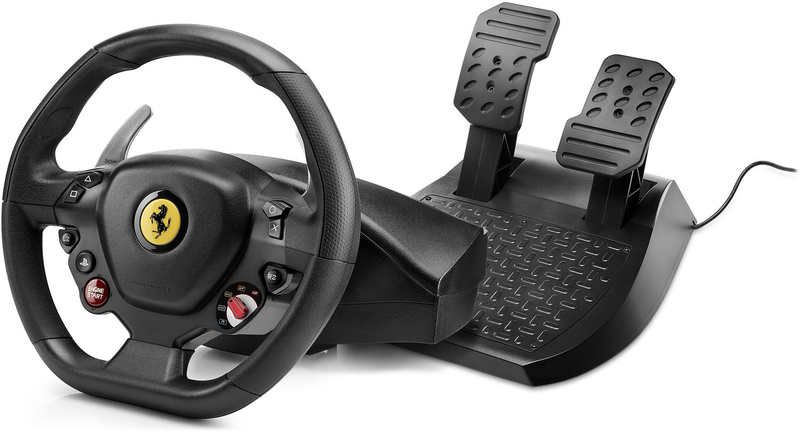 Thrustmaster - Volante + Pedais Thrustmaster T80 RW Ferrari 488 GTB PS5 / PS4 / PC