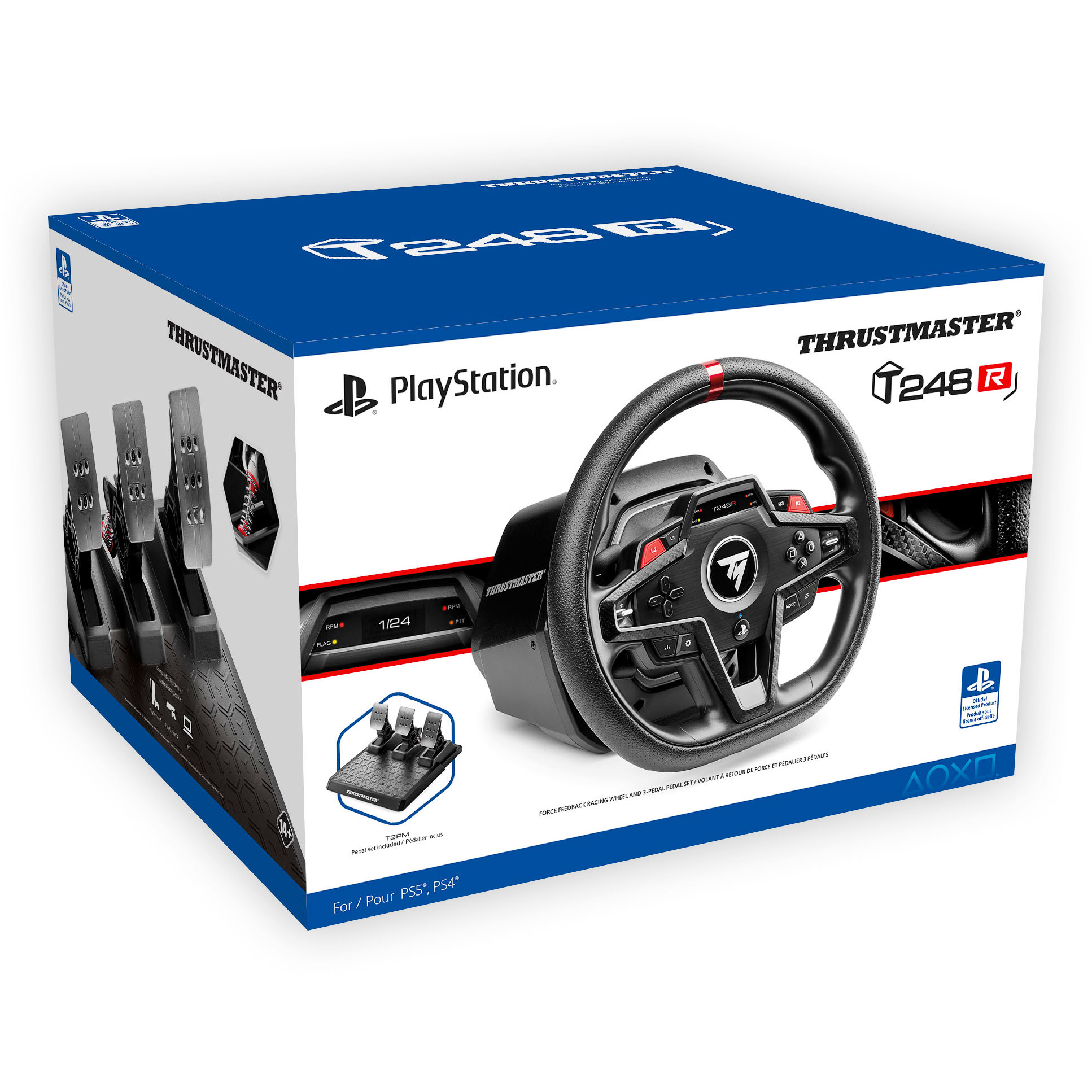 Thrustmaster - Volante + Pedais Thrustmaster T248R PS5 / PS4/ PC