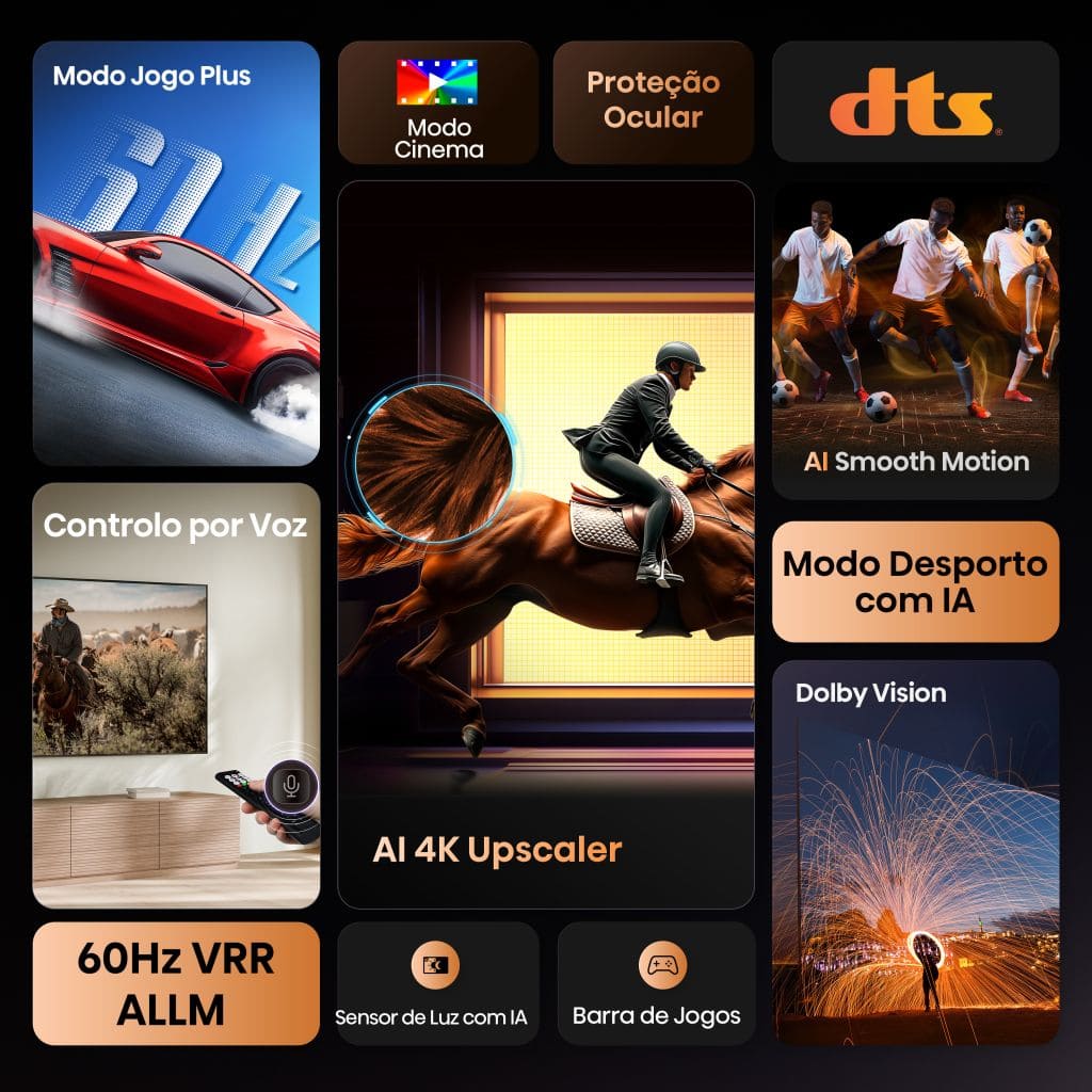 hisense - Televisão Hisense 43A6Q 43" LED UltraHD 4K VIDAA