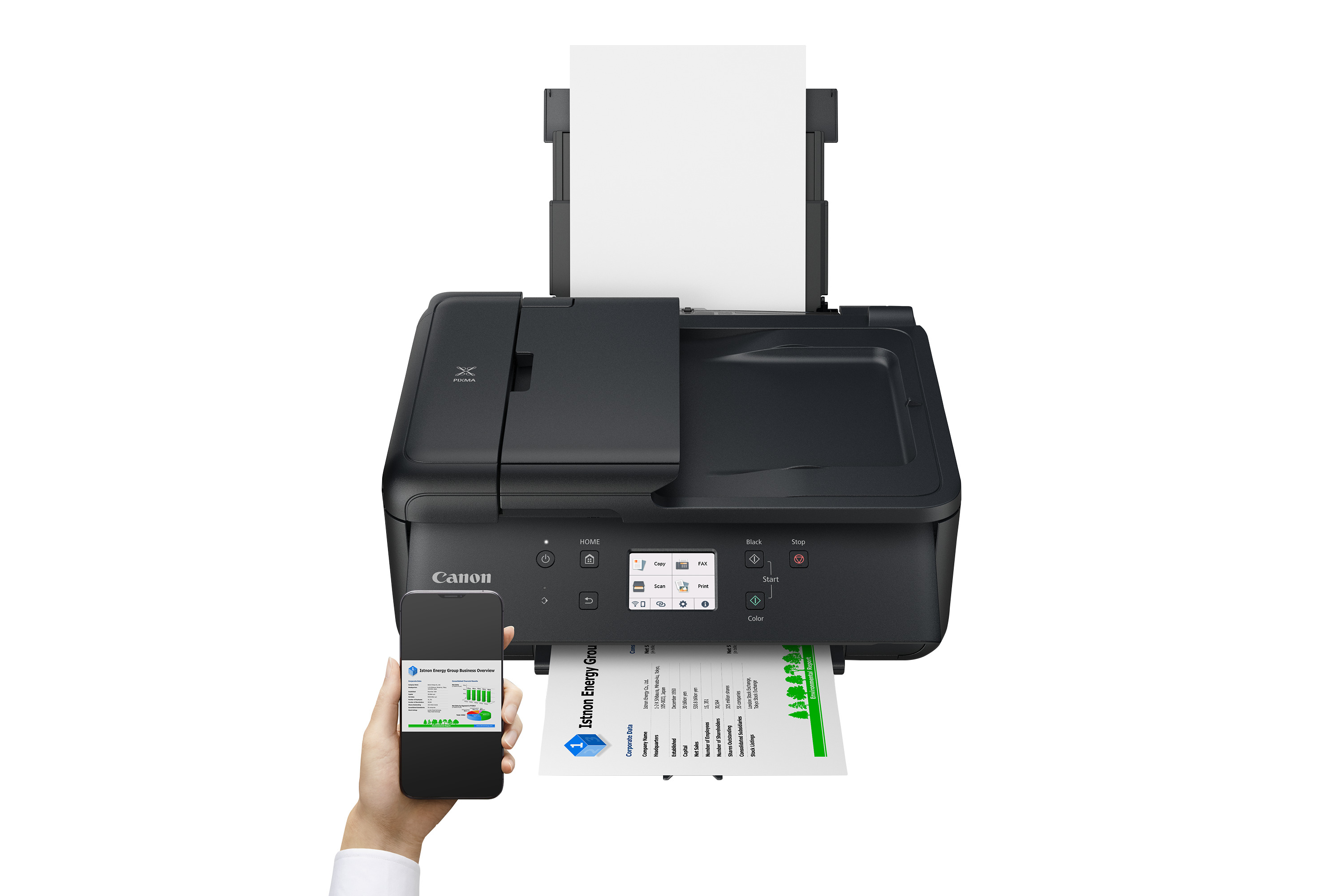 Canon - Multifuncões a Jato de Tinta Canon PIXMA TR7650 WiFi Preta