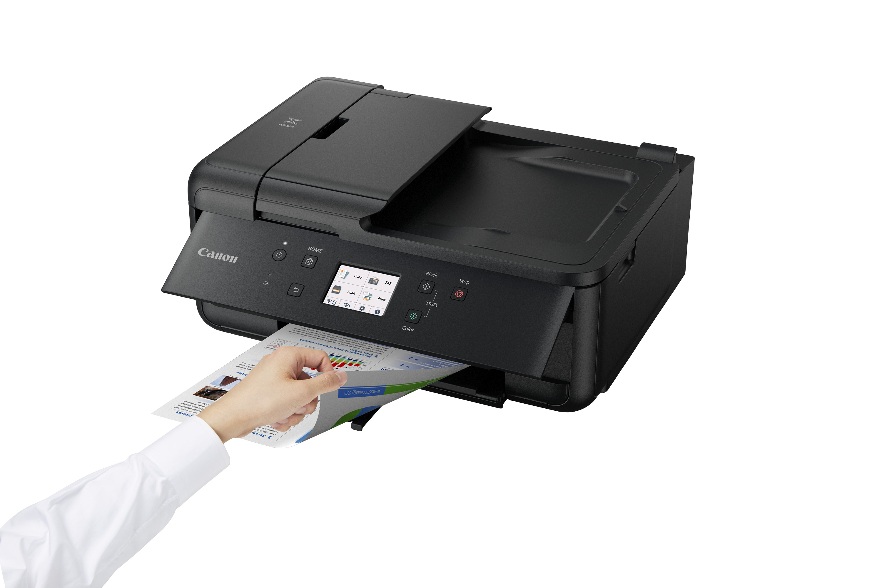 Canon - Multifuncões a Jato de Tinta Canon PIXMA TR7650 WiFi Preta