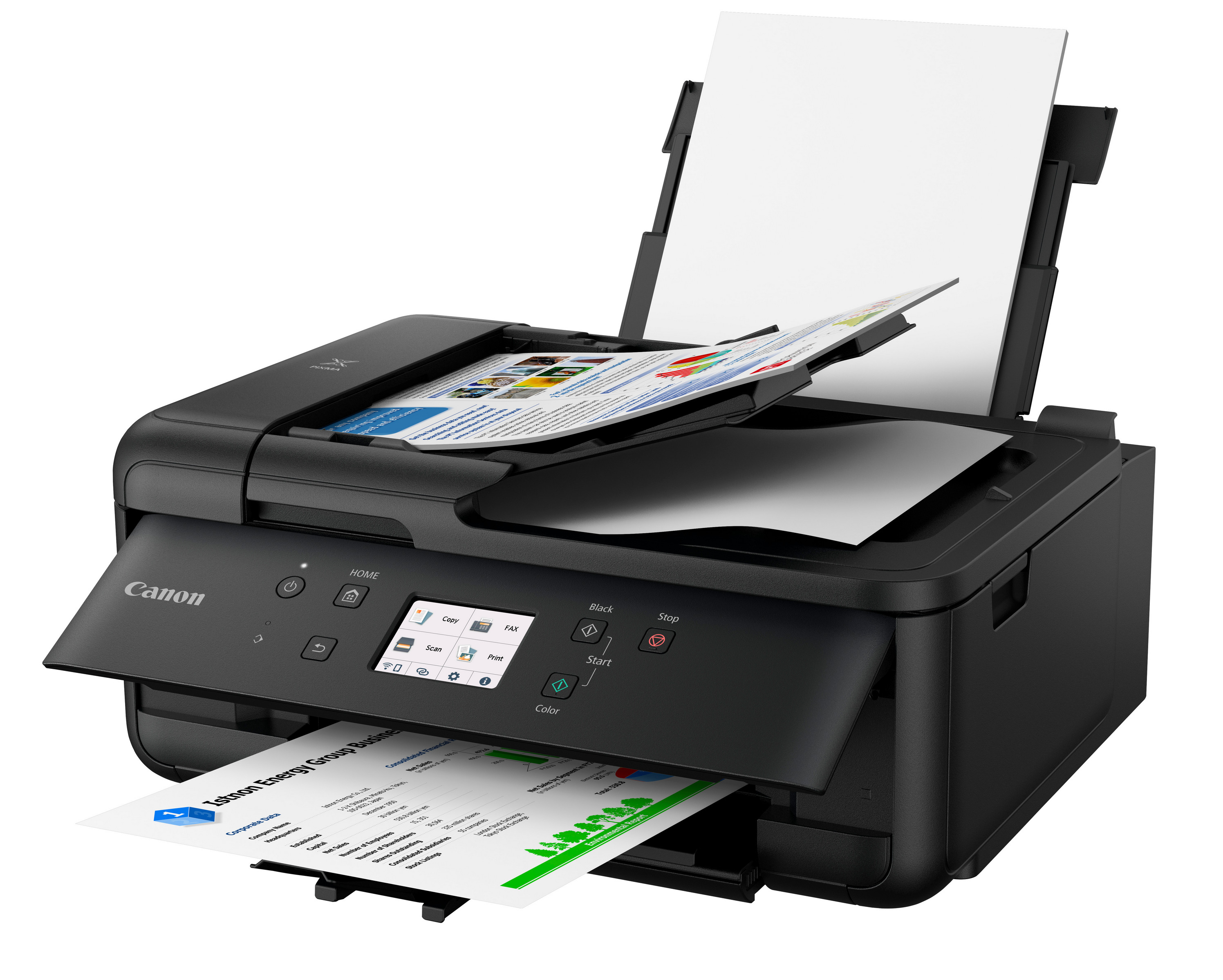 Canon - Multifuncões a Jato de Tinta Canon PIXMA TR7650 WiFi Preta
