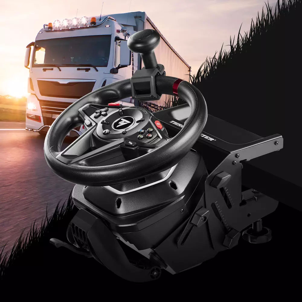 Thrustmaster - Volante + Pedais Thrustmaster T128 SimTask Pack Farming / Trucking XBOX / PC