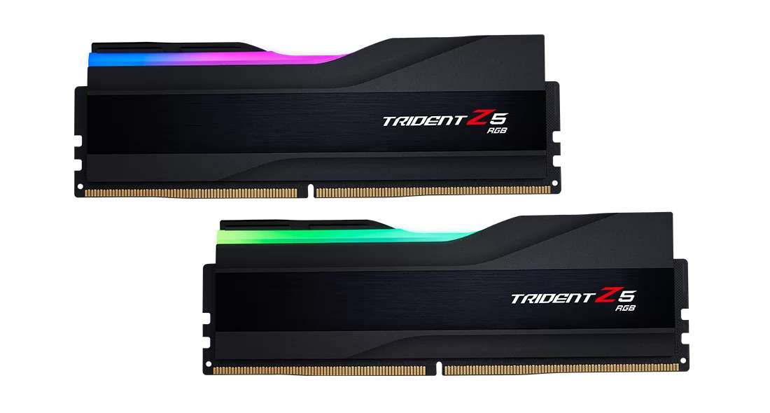 G.Skill - G.Skill Kit 32GB (2 x 16GB) DDR5 6000MHz Trident Z5 RGB CL40 Black- F5-6000J4040F16GX2-TZ5RK