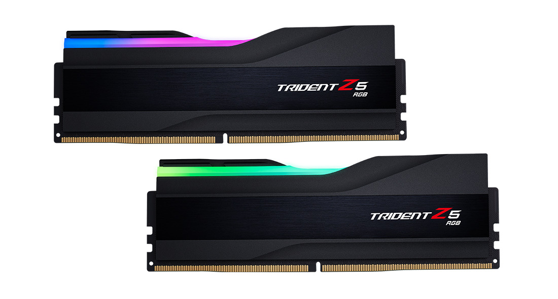 G.Skill - G.Skill Kit 32GB (2 x 16GB) DDR5 5200MHz Trident Z5 RGB CL36 Black - F5-5200J3636C16GX2-TZ5RK