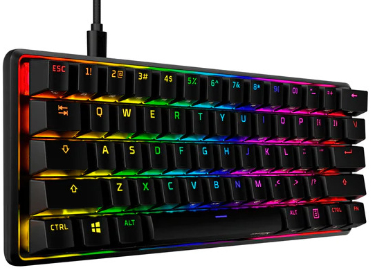 HyperX - Teclado Mecânico HyperX Alloy Origins 60 RGB Gaming Red Switches - 60% (US)