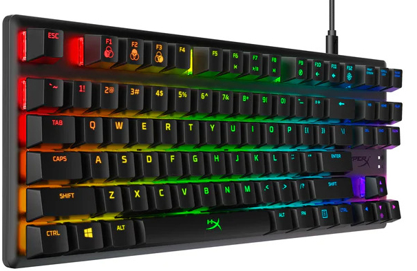 HyperX - Teclado Mecânico HyperX Alloy Origins Core RGB Gaming PT-BR HyperX Red Switches - TKL (PT-BR)