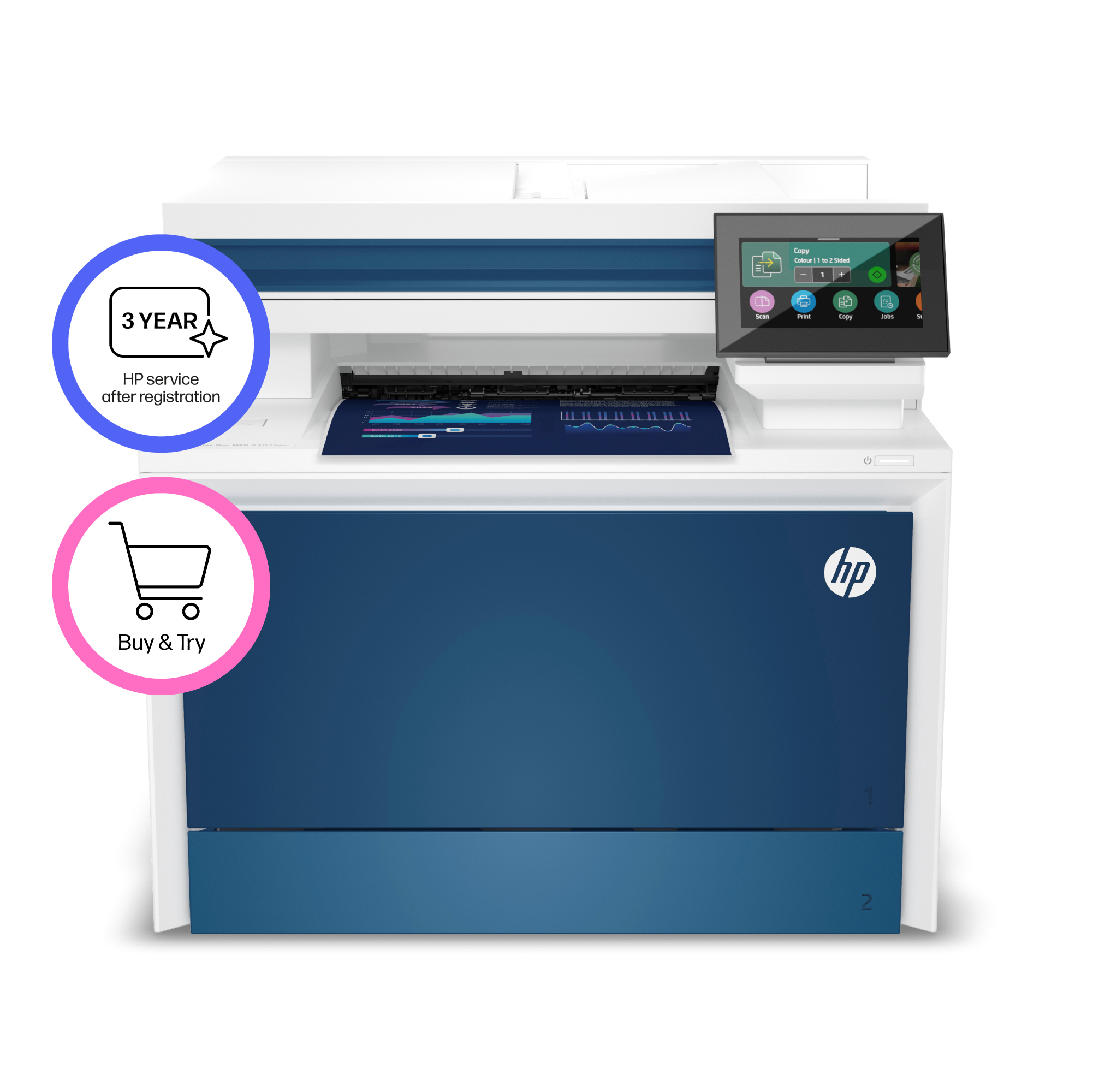 HP - Impressora Multifunções Laser HP Color LaserJet Pro MFP 4302fdn