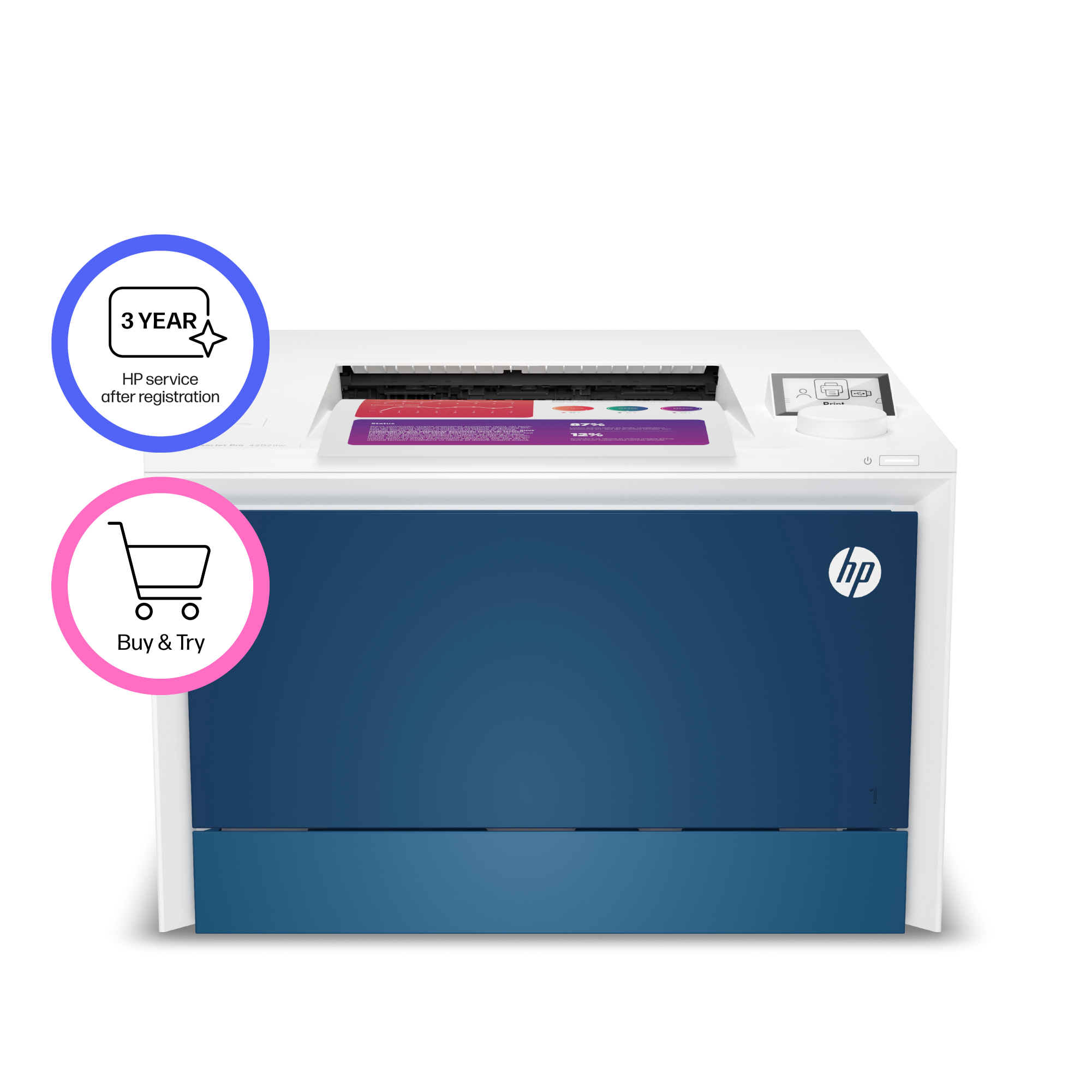 HP - Impressora Laser HP Color LaserJet Pro 4202dw WiFi